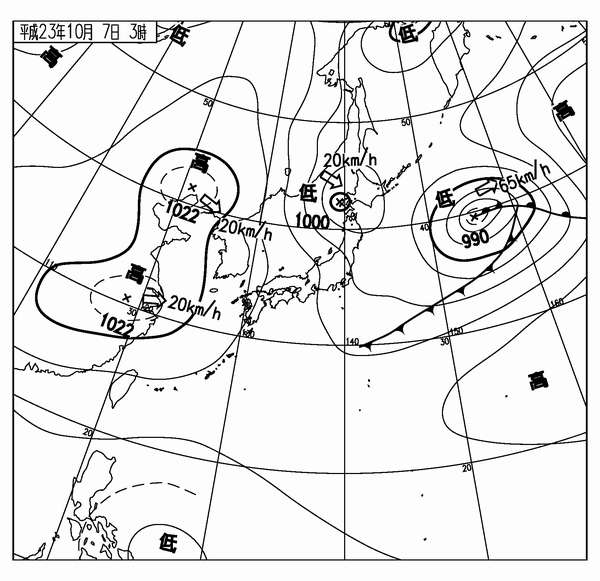 地上天気図