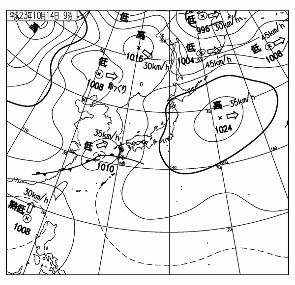 地上天気図