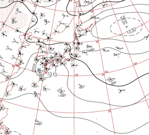 地上天気図