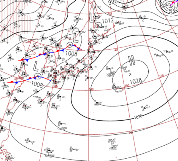 地上天気図