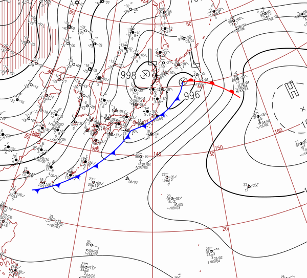 地上天気図