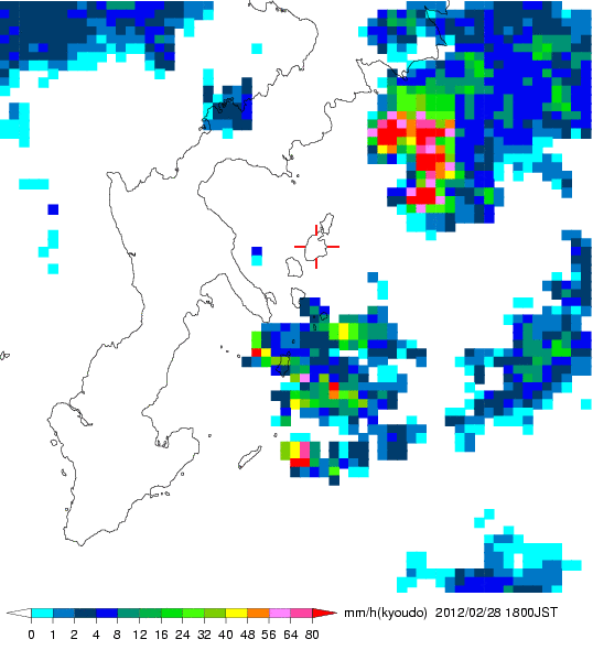 気象レーダー画像