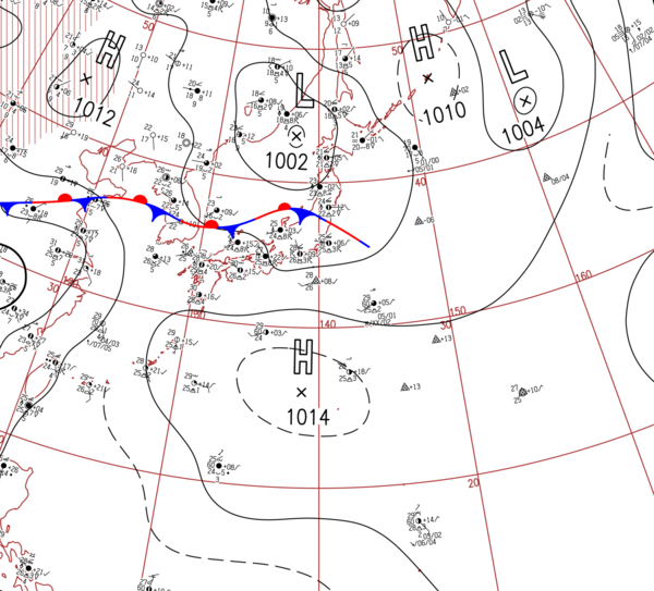 地上天気図