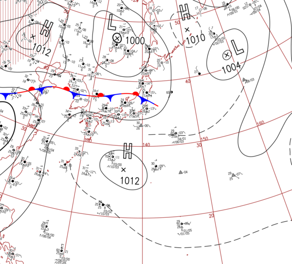 地上天気図