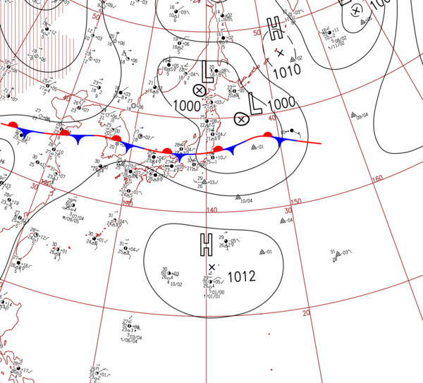 地上天気図