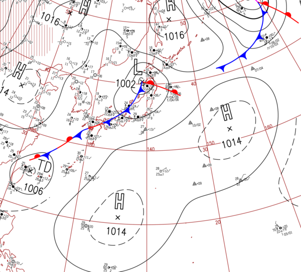 地上天気図