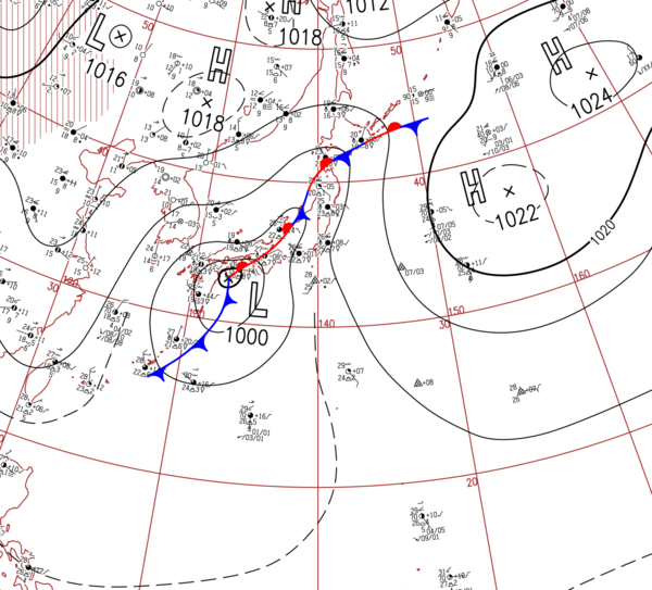 地上天気図