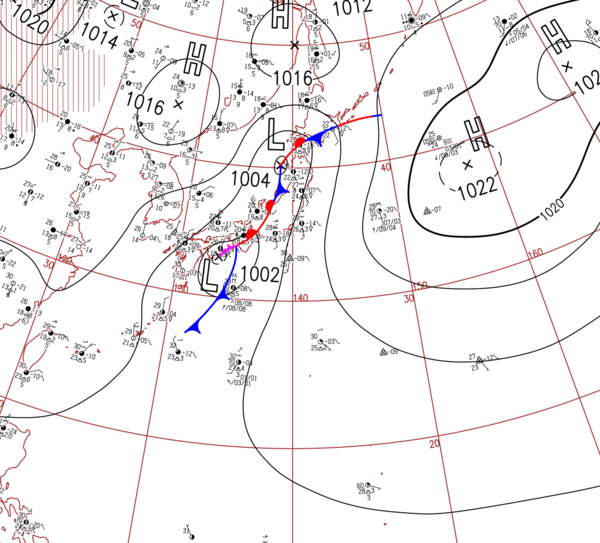 地上天気図