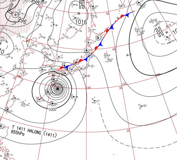 地上天気図