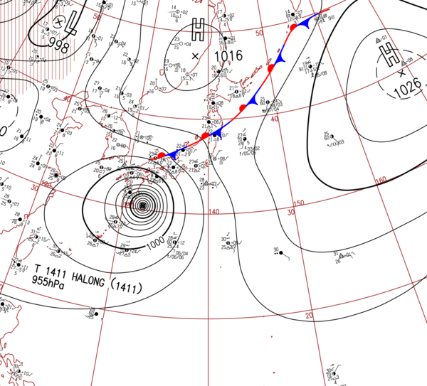 地上天気図