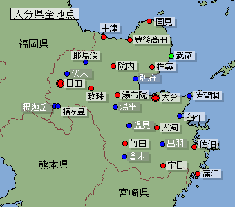 地点選択用大分県地図