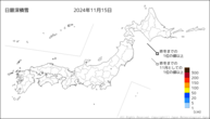 日最深積雪の分布図