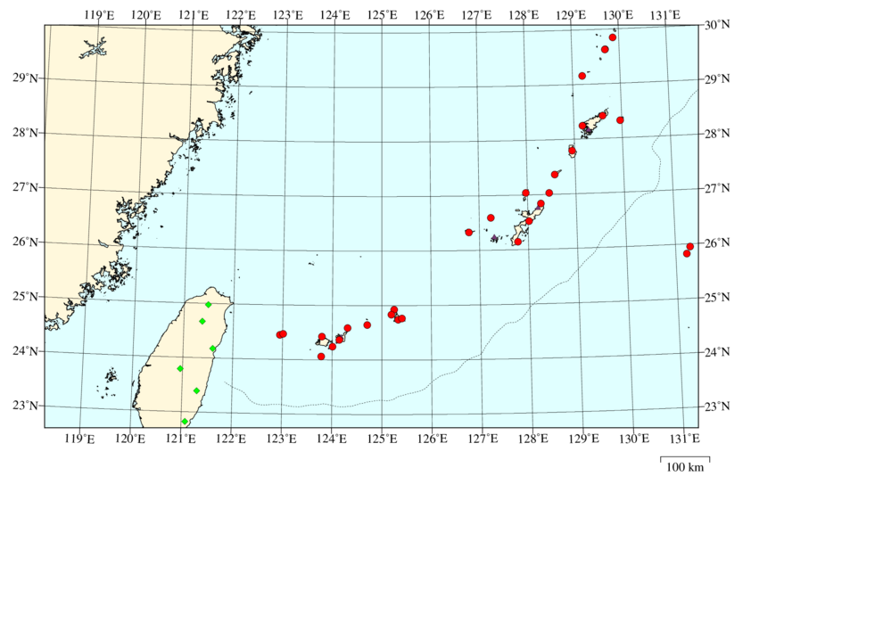 Seismic station map