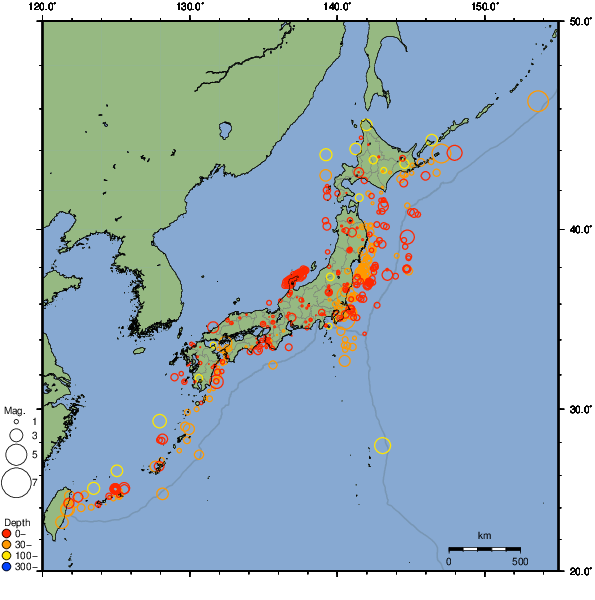 2024年07月04日の震源リスト