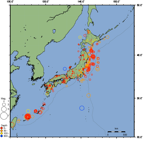 2026年03月03日の震源リスト