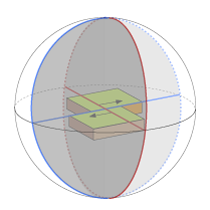図６　図５の横ずれ断層に対応した震源球も図２と同じ